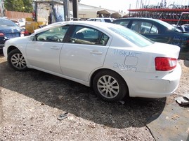 2011 MITSUBISHI GALANT 4DOOR FE WHITE 2.4 AT 203957